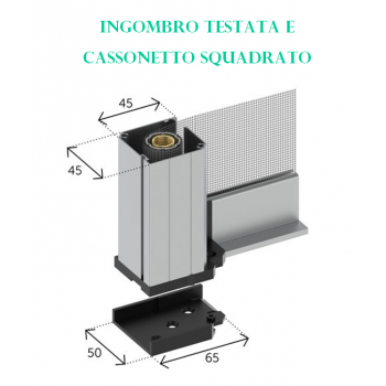 Zanzariera Orizzontale a Rullo – 1 Anta su Misura