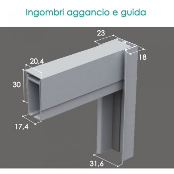 Zanzariera Portafinestra con Guide Telescopiche