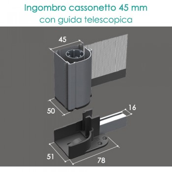 Zanzariera Portafinestra con Guide Telescopiche