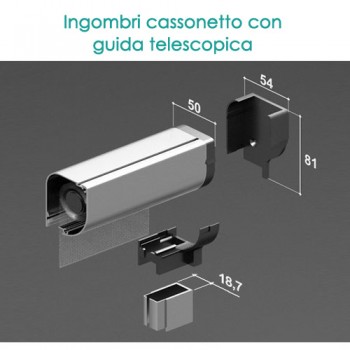 Zanzariera Verticale con Guide Telescopiche