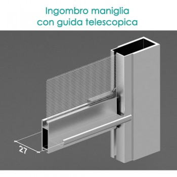 Zanzariera Verticale con Guide Telescopiche