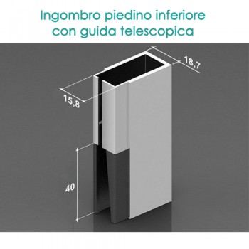 Zanzariera Verticale con Guide Telescopiche