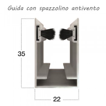 Zanzariera Verticale Antivento – Profilo 32 mm