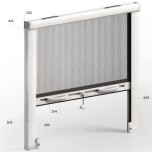 Zanzariera Verticale Antivento – Profilo 32 mm