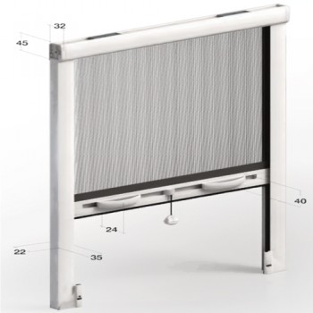 Zanzariera Verticale Antivento – Profilo 32 mm