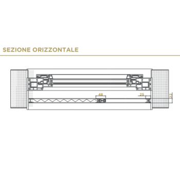 Zanzariera Plissettata Laterale – Ingombro Ridotto 22 mm Zanzariera Plissettata Laterale – Ingombro Ridotto 22 mm
