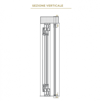 Zanzariera Plissettata Laterale – Ingombro Ridotto 22 mm Zanzariera Plissettata Laterale – Ingombro Ridotto 22 mm