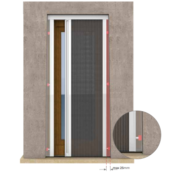 Zanzariera Plissettata 1 Anta – Ingombro 22 mm Zanzariera Plissettata 1 Anta – Ingombro 22 mm