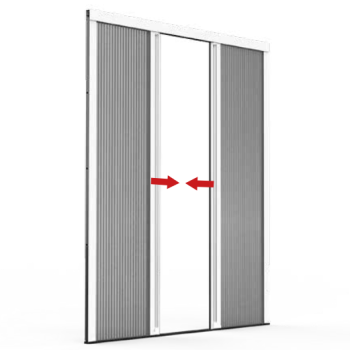 Zanzariera Plissettata 2 Ante – Ingombro 22 mm