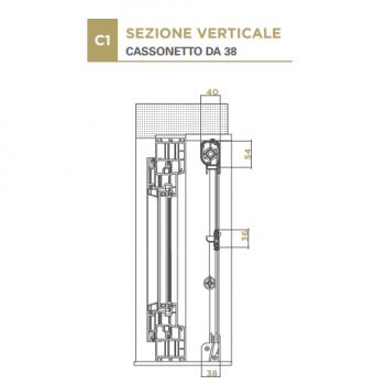 Zanzariera Avvolgibile Effe – Apertura Verticale Versione Base
