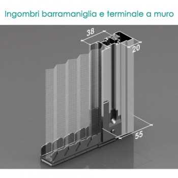 Zanzariera Plissettata 1 Anta – Ingombro 41 mm Zanzariera Plissettata 1 Anta – Ingombro 41 mm