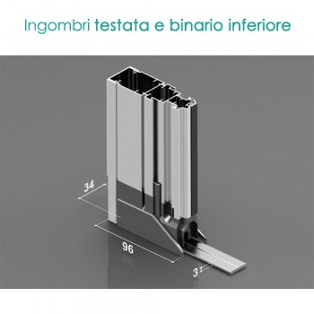 Zanzariera Plissettata 2 Ante – Ingombro 41 mm