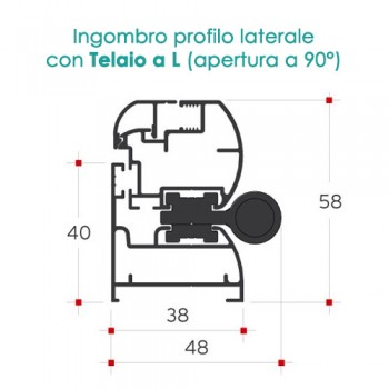 Zanzariera Magnetica a Porta Battente – 1 Anta