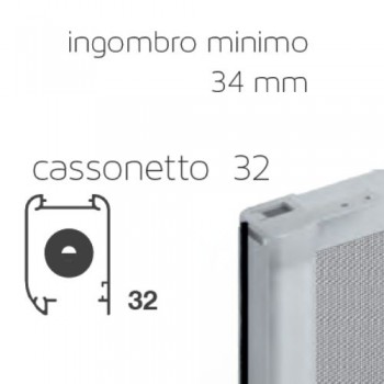 Zanzariera Scorrevole Laterale – Ingombro 32 mm